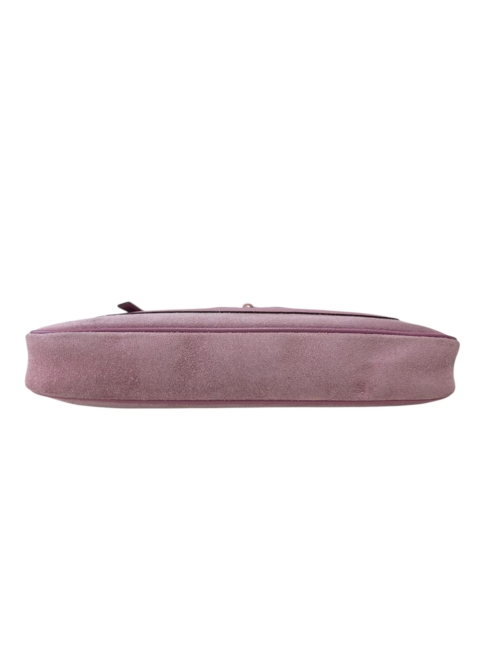Salvatore Ferragamo Pink Suede & Leather Mini Shoulder Bag With Chain Link Strap - Picture 7 of 16
